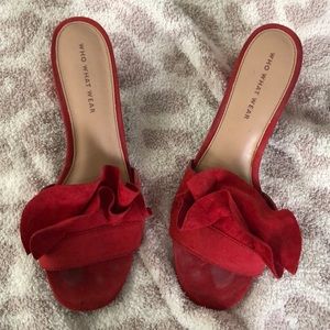 Target Red Suede Heels